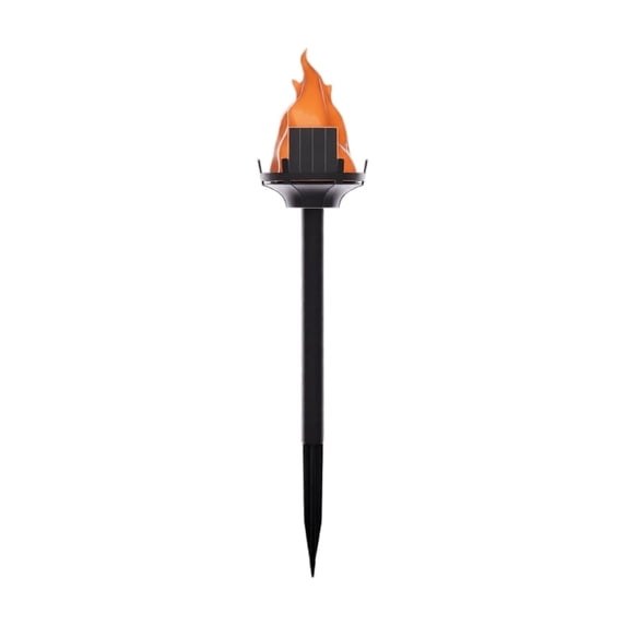 Solar Flame Garden Stake Light, 13.77in Outdoor Solar Torch Pathway Light, Yard Decor for Lawn Patio Walkway
