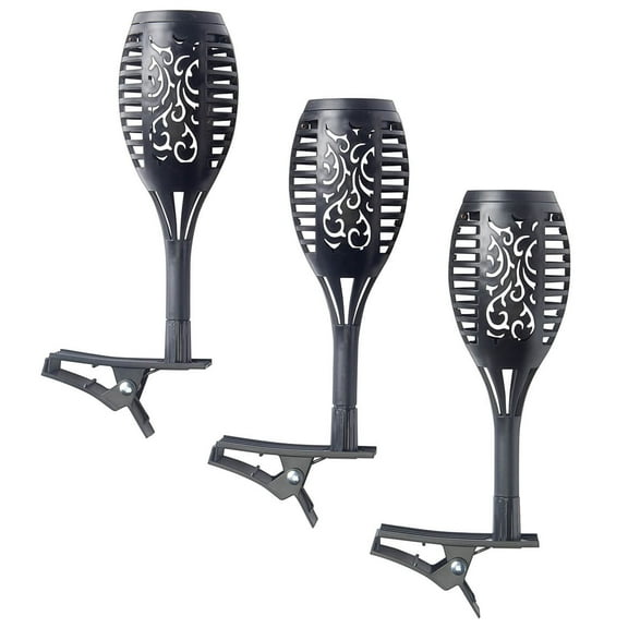 Solar Flame Lights with Clips, Set of 3 by Fox RiverTM Creati