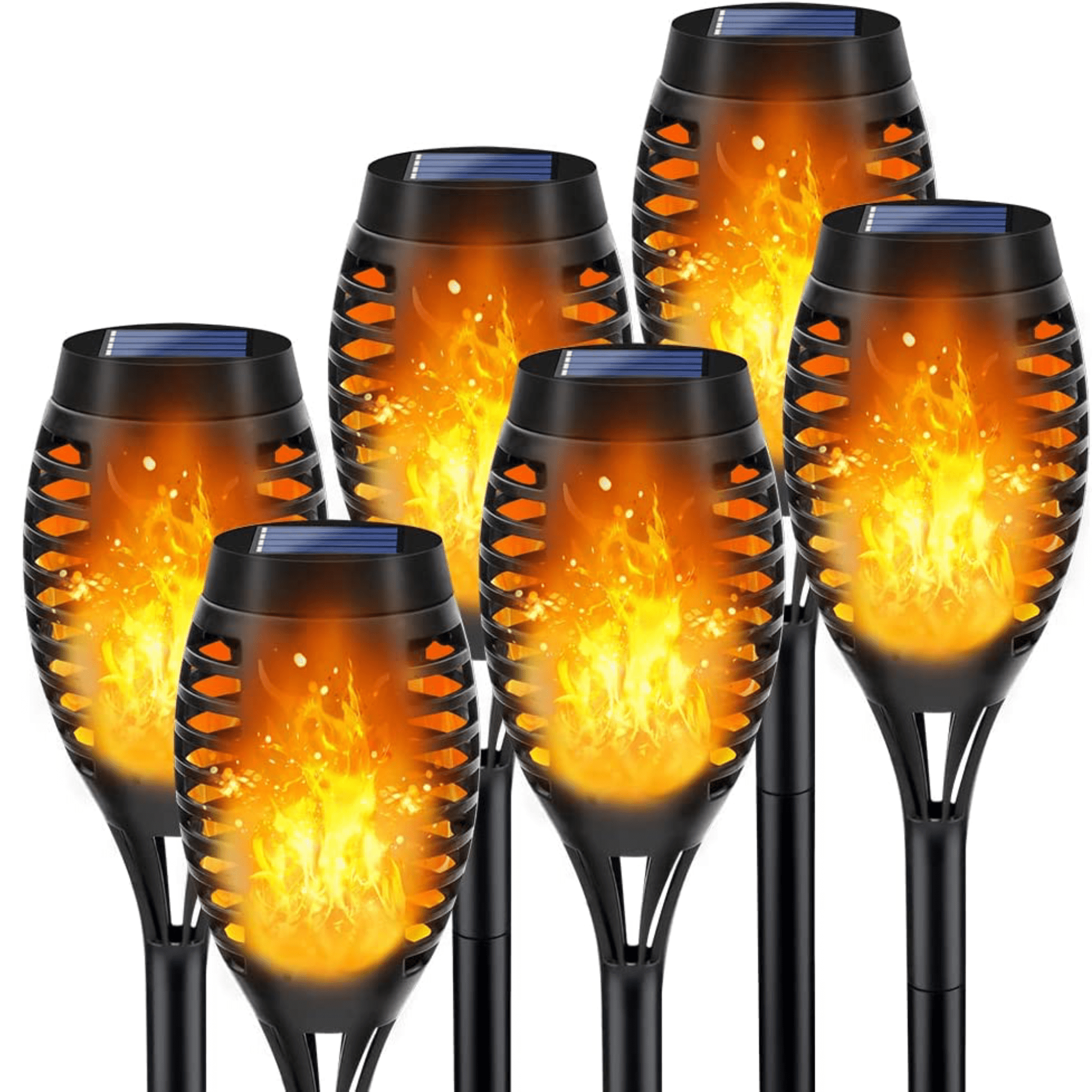 Solar Flame Torch Lights, LED Outdoor Solar Lights for Garden, Path