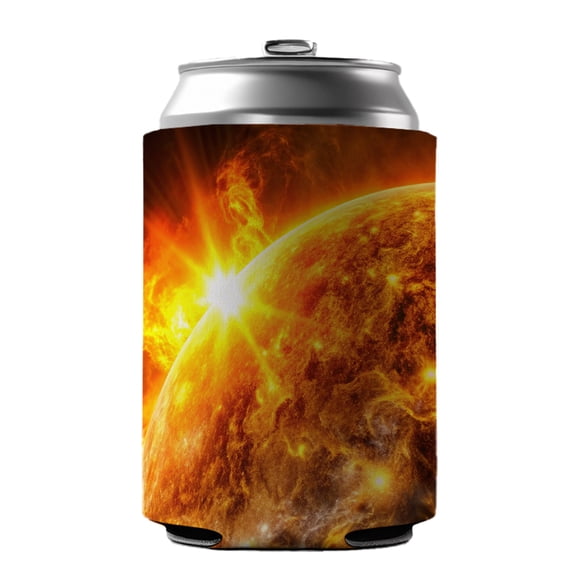 Solar Flare on the Sun Sci-fi Drink Beer Soda Insulated Sleeve Holder Can Cooler Hugger