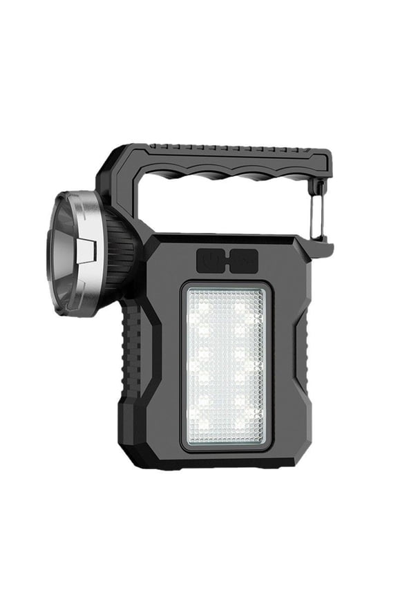 Solar Flashlight,Camping Lantern Portable Rechargeable Spotlight,Keychain Backpacking Light Outdoor Bright Hanging Searchlight for Hiking Biking Backpack Power