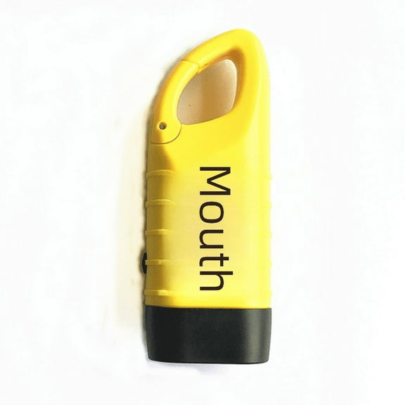 Solar Flashlight Hand Crank Power Generating Flashlight Emergency Flashlight Mini Flashlight-yellow