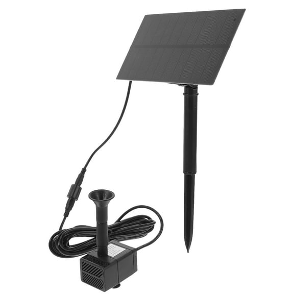 LIOOBO Solar Pump Solar Powered Water Pump Black Gardeners Outdoor Decor 1 Set
