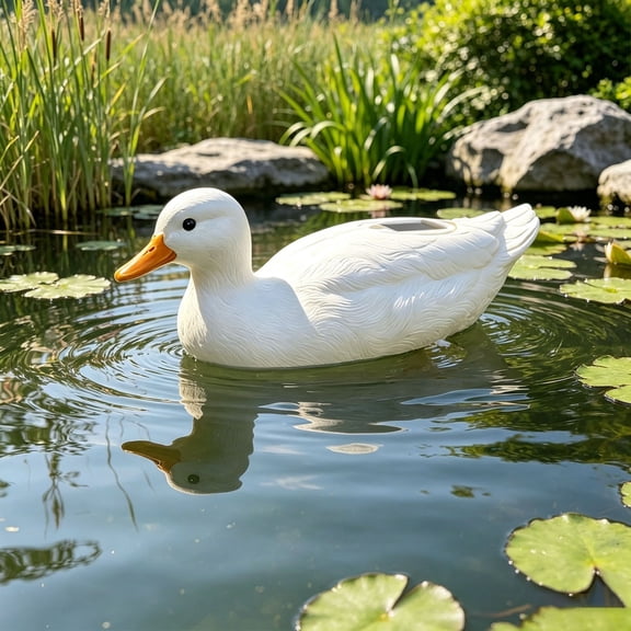 Solar Floating Duck Garden Lights Waterproof LED Decorative Pond Lamp for Pool Yard Patio Water Feature