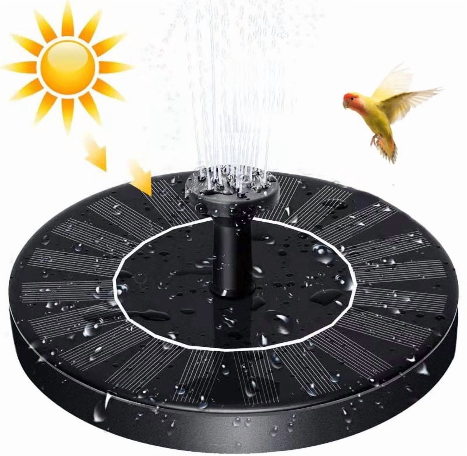 Solar Floating Fountain 2.4W Pool Ponds Birdbath Water Fountain Pump ...
