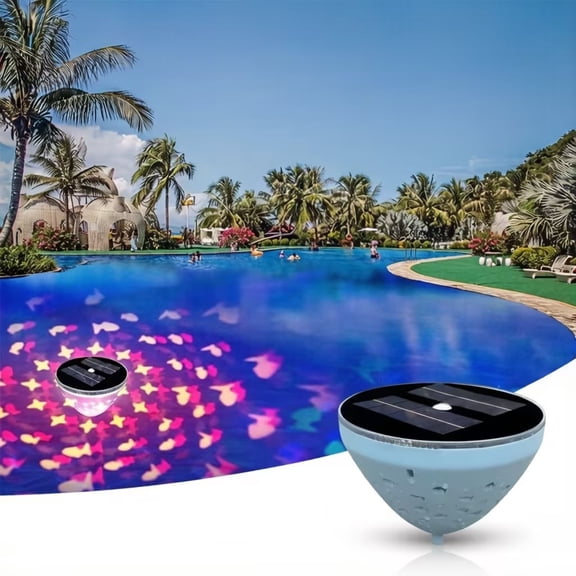 Solar Floating Pond Lights Outdoor Water Fountain Lights,Solar Powered RGB Pond Lamp with 5 Lighting Modes IPX7 Waterproof Floating Decor,Garden Pool Landscape Ambiance Light for Backyard Patio Pond