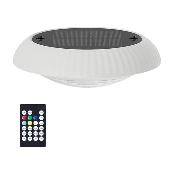 Solar Floating Pool Light, 6.4 Inch RGB Color Changing LED Swimming Pool Light with Remote Control, IP67 Waterproof Auto On/Off Timer Function for In-Ground and Above-Ground Pools, Spas and Hot Tubs