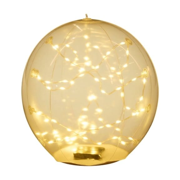 Solar Floating Pool Light PVC Waterproof Globe Lamp with LED String Light for Pool Pond Garden Patio Outdoor Decor