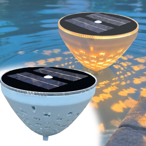 Solar Floating Pool Lights Floating Pool Lights Solar Powered 5 Lighting Modes Hollow Waterproof LED Sphere for Ponds Pools Gardens Patios Outdoor Decor Enthusiasts