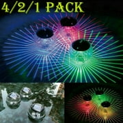 Solar Floating Pool Lights,LED Pool Lights with RGB Color Changing Waterproof Solar pood Lights for Swimming Pool at Night, Floats or Hang Led Glow Pool Ball Lights for Pool,Pond,Hot tub,Garden