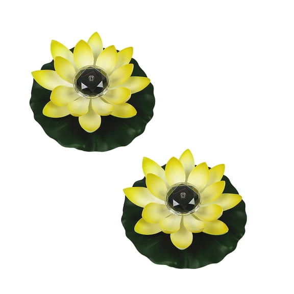 Solar Floating Pool Lights, Waterproof LED Flower Pond Lights with Auto On Off Solar Powered Glow, Decorative Water Garden Fountain Lights for Pool Pond Patio Wedding Outdoor Landscape