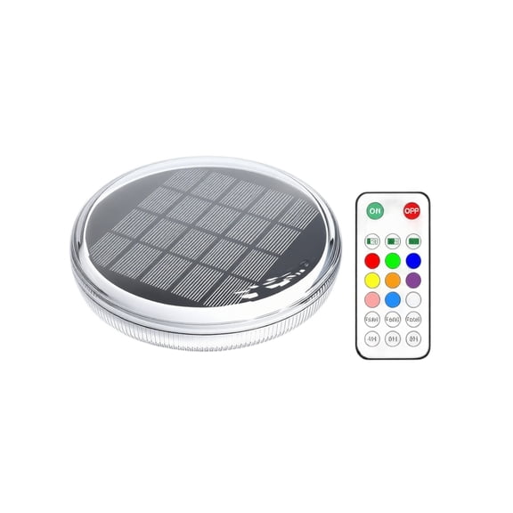 Solar Floating Pool Lights, Waterproof Led Lights for Swimming Pool Pond Garden Decor As Shown