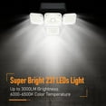 thumbnail image 1 of Solar Flood Light Motion Sensor 231 LED Outdoor Lights Remote Control Super Bright Waterproof Wide Angle Solar Powered 2400mAh Security Lights for Patio Garage Yard Pathway, 1 of 7