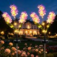 thumbnail image 1 of Rirool Solar Hyacinth Flower Lights Outdoor 2 Pack, Color Changing LED Garden Lights Waterproof Auto On/Off for Yard Patio Pathway Purple, 1 of 8
