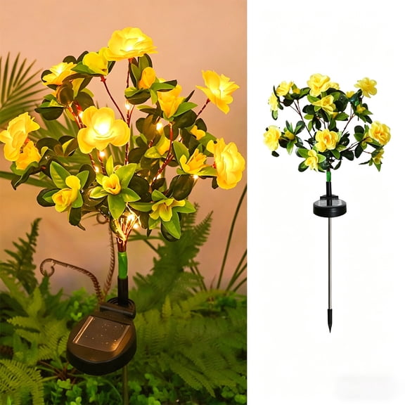 Solar Flower Garden Stake,Waterproof LED Stake Light,All Weather Durable Landscape Ornament,Ideal for Yard,Patio,Lawn,Backyard and Garden Decor,26.5 Inch
