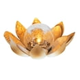 thumbnail image 1 of Solar Flower LED Garden Crackle Globe - Outdoor Decorative Amber LED Crackle Ball - Waterproof Lotus Flower Light for Patio, Lawn, Walkway, Tabletop, Ground, 1 of 7