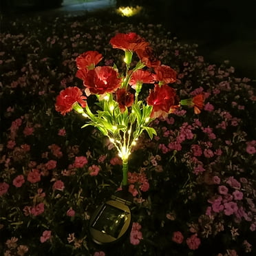 Solar Flower Lights Outdoor Solar Flowers Garden Decorative Lights Led Landscapes Stake Lights Auto On/Off Bright Up To 8 Hrs