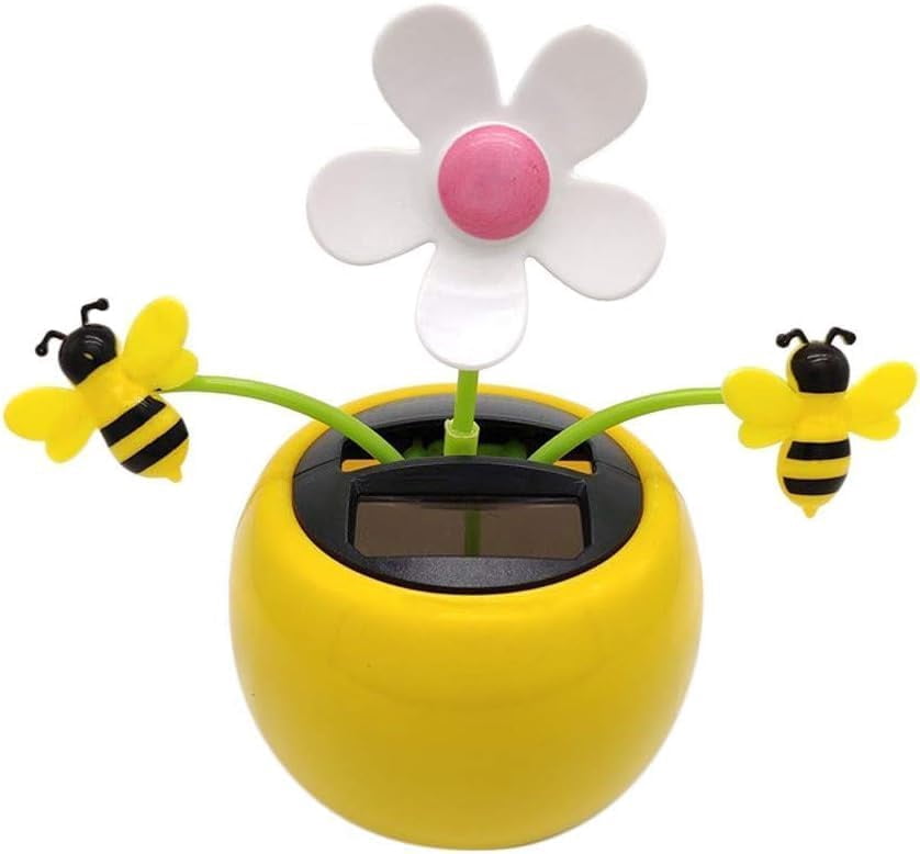 Solar Flower Car Decoration, Dancing Flower Office Desk, Shaking Head Flower Ornament, Solar Powered Flower Figure, Linda Solar Flower Decoration, Dancing Flower for Car - Solar Flower for Office