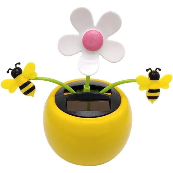 Solar Flower Toy, Solarflower  Solar Dancing Flower Car Dashboard Decorations, Funny Solar Powered Dancing Flower Pot Ornament, Flower Swinging Toy for Car Interior, Novelty Gifts for Friends and Fa