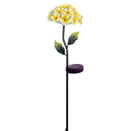 Solar Flower Yellow Garden Stake