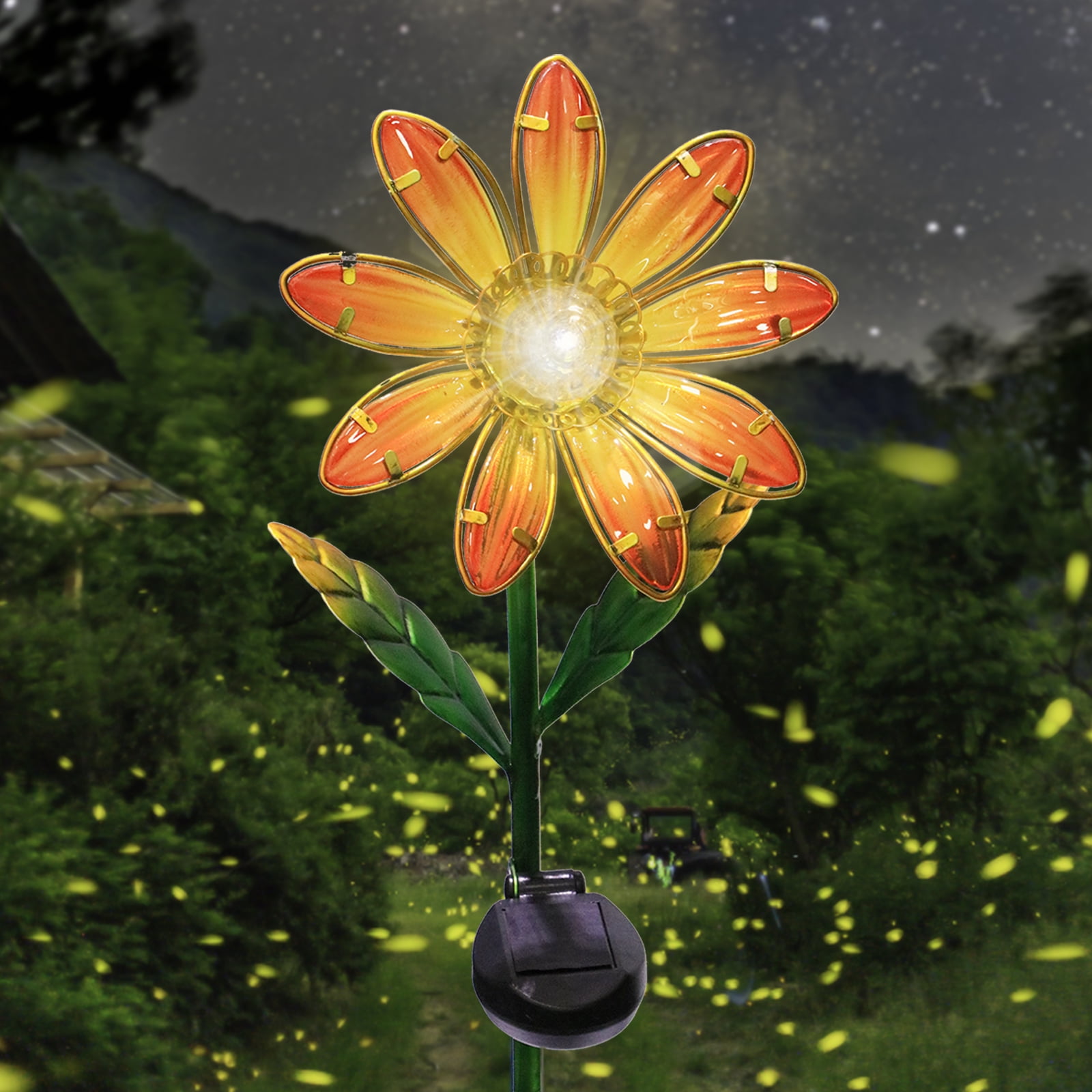 Solar Flowers Lights Outdoor Garden Waterproof, Sunflower Decorative Lights for Outdoor Decor(1