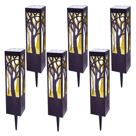 Deck Impressions Solar Forest Glow Metal Pathlight-6PK
