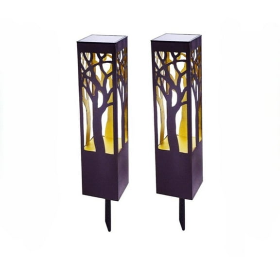 Deck Impressions Solar Forest Glow Metal Pathlight