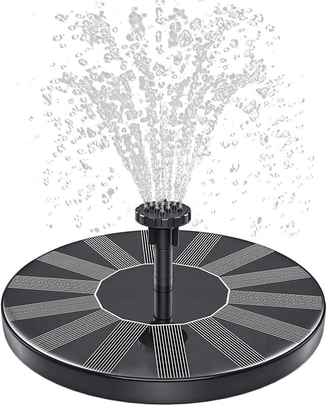 Lotus Solar Fountain Water Pump Landscape Water Fountain Outdoor Beautiful Garden Floating Mini Solar Powered Fountain Garden Landscape Pond Fountains (lotus 3