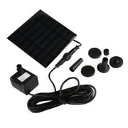 Solar Fountain for Birdbath, Solar Bird Bath Fountain Pump, 3W Solar Fountain with 4 Nozzle, Free Standing Floating Solar Powered Water Fountain Pump for Bird Bath, Garden, Pond Clearance