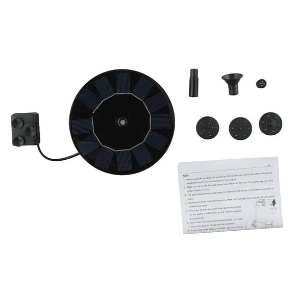 Solar Fountain Floating Pump Water Feature for Garden Pool Bird Bath Pond Outdoor Decoration Oxygen Circulation