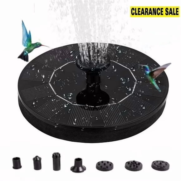 1.4W Solar Fountain, Floating Solar Powered Water Fountain Pump for Bird Bath, Garden, Pond, Pool, Outdoor