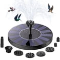 thumbnail image 1 of Solar Fountain, Floating Solar Powered Water Fountain Pump for Bird Bath, Garden, Pond, Pool, Outdoor, 1 of 12