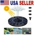 thumbnail image 1 of Solar Fountain, Free Standing Solar Water Pumps with 4 Different Spray Pattern Heads for Garden, Pond, Pool, Fish Tank, 1 of 7