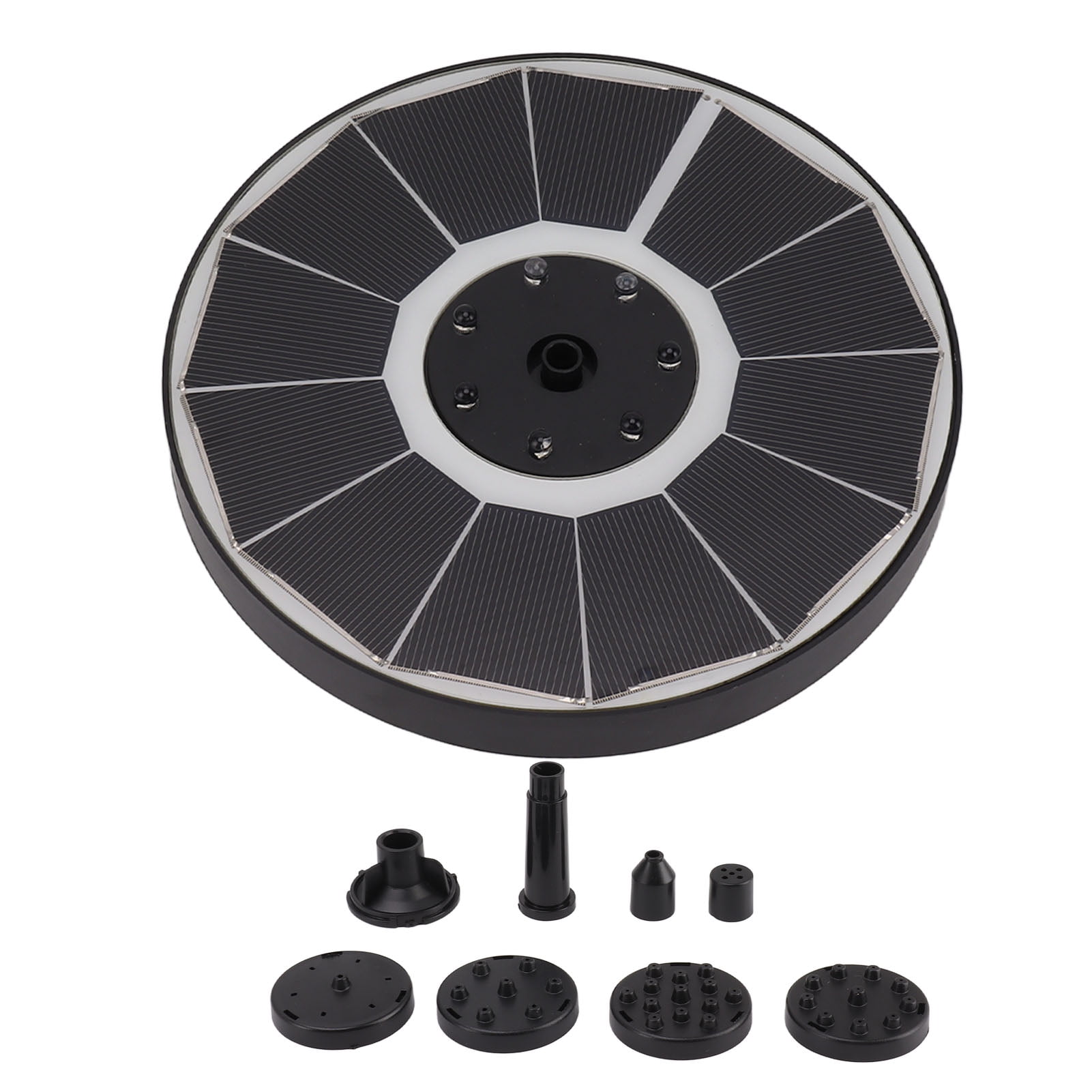 Solar Fountain Light with 8 Nozzles 3.5W 900mAh Colorful Powerful Solar