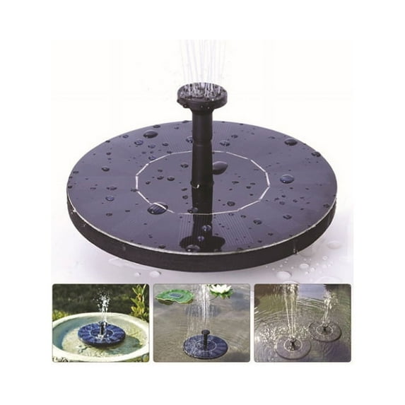 Solar Fountain Pump, Free Standing 1.4W Bird Bath Fountain Pump for Garden and Patio, Solar Panel Kit Water Pump