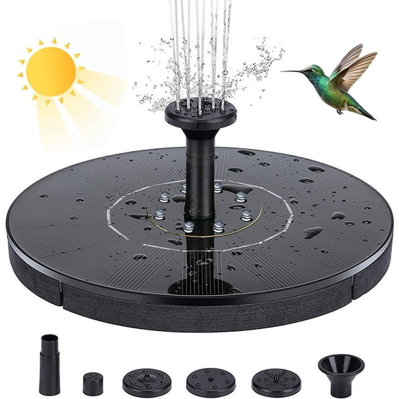 AZSHOP Solar Fountain Pump, Solar Bird Bath and Water Fountain, No Battery or Electricity Needed, Easy to Use for Bird Baths, Garden, Pond, Patio
