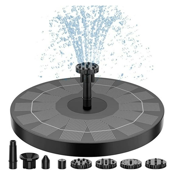 Solar Fountain Pump Water Pump With 6 Nozzles For Bird Bath Ponds Garden,Swimming Pool Fish Tank, Outdoor Solar Powered Fountain ,Multi-Install Methods