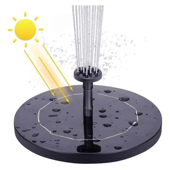 Solar Fountain Pump,with 6Nozzles And 4ft Water Pipe,Solar Powered Pump For Bird Bath,Pond,Garden And Other Places ,Multi-Install Methods