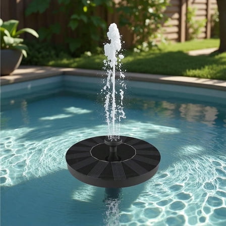 Solar Fountain Pump - 8 Nozzles, Adjustable Height, Energy Efficient