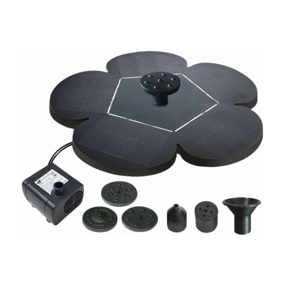 Solar Fountain,Solar Bird Bath Fountains,Solar Powered Fountain for Birdbath, Outdoor, Pond, Fish Tank and Garden Decoration, Multiple Spray Patterns & Panel Shapes