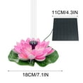 thumbnail image 1 of Solar Fountain Solar Floating Fountain | Leaf & Flower Pond Decor | 1.2w Auto Water Feature | 12"-24" Spray Height | Wireless Garden Fountain Decor Floating Water Feature, 1 of 5