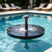 Solar Fountains for Bird Bath Solar Fountain Pump with Nozzles Free Standing Floating Solar Powered Water Fountain Pump for Bird Bath, Garden, Pond, Pool, Outdoor