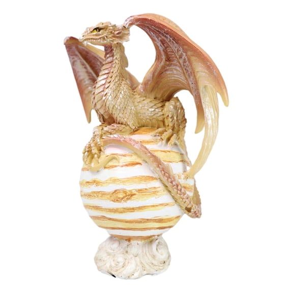 Solar Galaxy Planet Jupiter Terrestrial Guardian Beige Orange Dragon Figurine