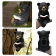 thumbnail image 1 of Bear Garden Solar Lighting Ornament - Resin Black Bear Reading Book Outdoor Patio Sculpture and Statue for Garden, 1 of 8