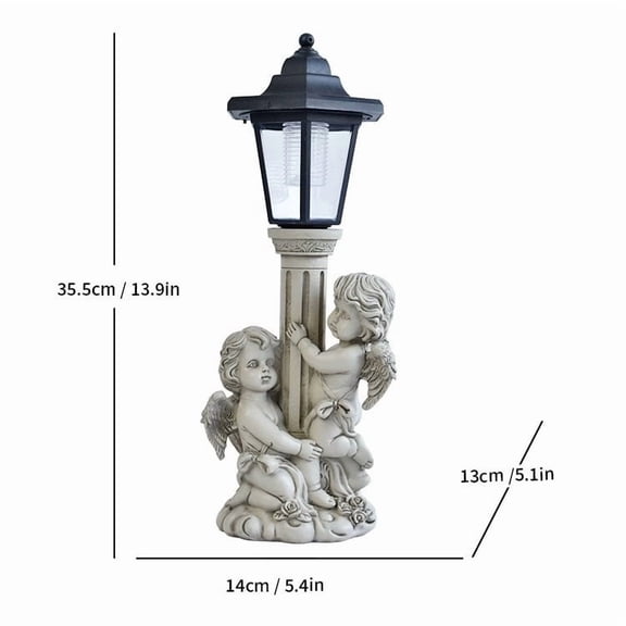 Solar Garden Column Light Outdoor Decorative Lamp,Roman Style Solar Landscape Lighting With Automatic Dusk To Dawn Function,Waterproof Porch And Pathway Ornament For Yard Patio Entrance Decor