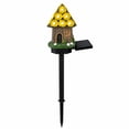 thumbnail image 1 of Solar Garden Fairy House Stake Lights Outdoor Decorative Resin Cottage with Solar Panel for Patio Pathway and Fall Halloween Yard Decor Supplies, 1 of 5