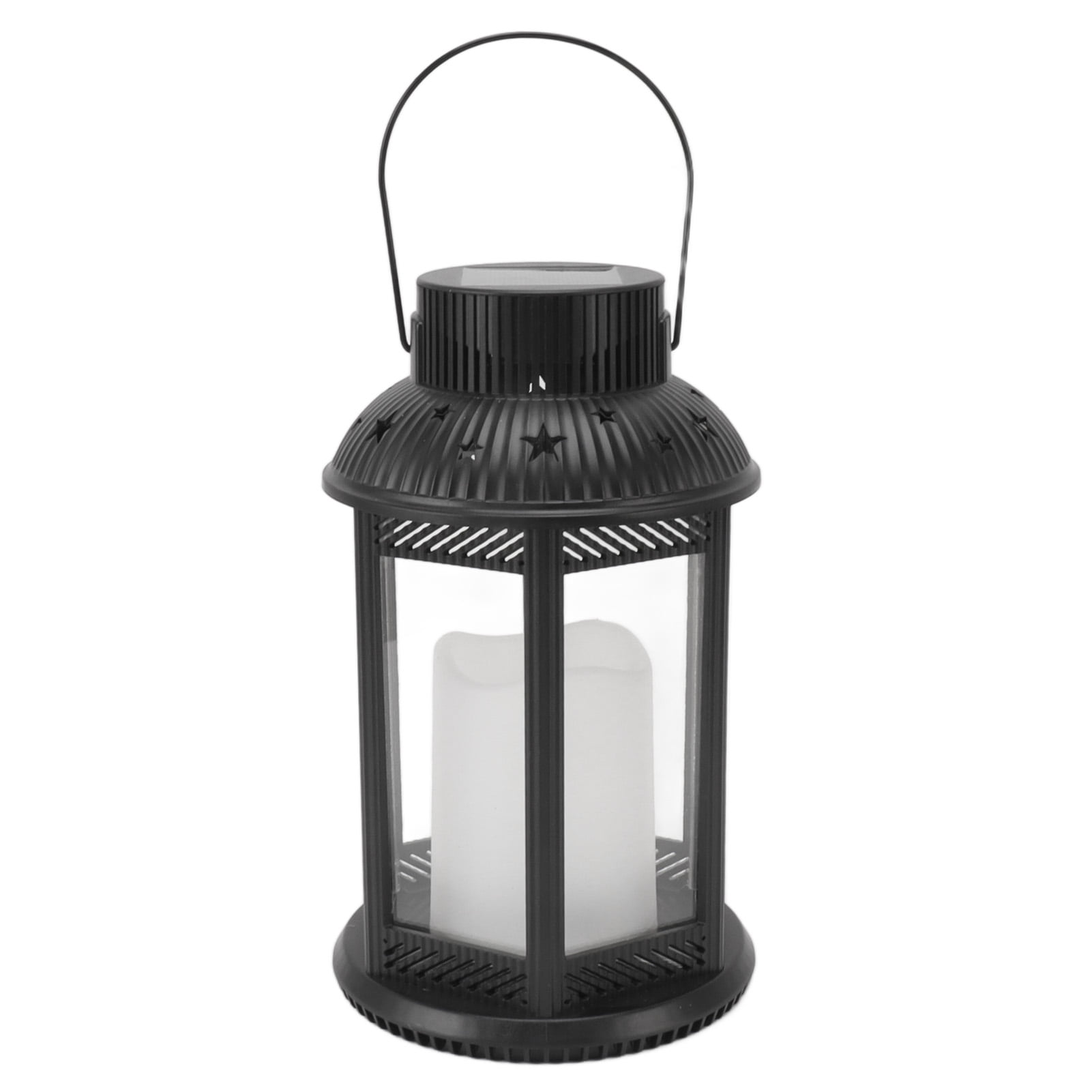 Solar Garden Lanterns, IP44 Waterproof ABS Outdoor Hanging Lanterns With Handle For Pathway