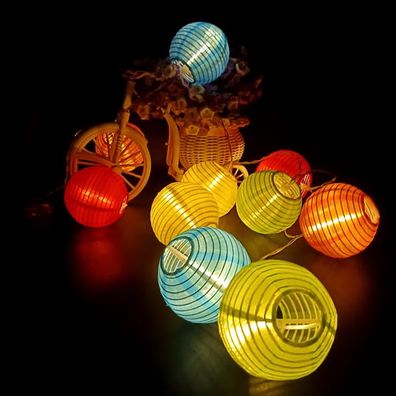 Solar Garden Lanterns String Lights Outdoor Indoor Decorative-String Lights Multi color for Patio Garden Wedding Party Camping Bedroom Decor Colorful and Warm 20LEDs 16.4ft