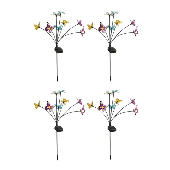 Solar Garden Light Butterfly Shape Solar Power In-Ground Lamp Outdoor Decoration Garden Lights Solar Operated