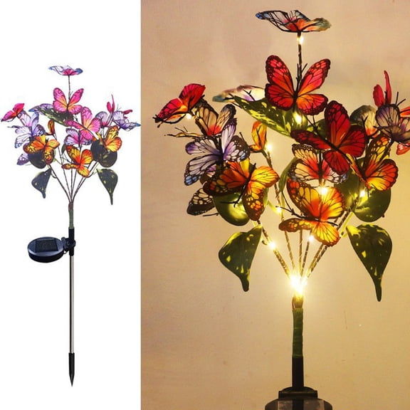 Solar Garden Light Ground Insert, Decorative Balcony Lamp for Outdoor Garden Pathway Lighting, A